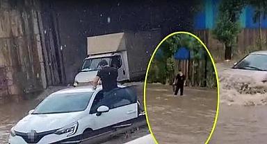 Kocaeli'de yağmur bastırdı, hayat felç oldu!
