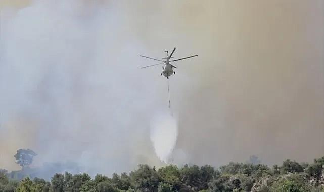 Muğla'daki orman yangınında bir mahalle tahliye edildi
