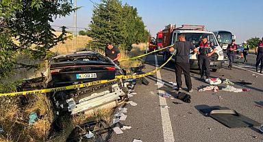 Nevşehir’de gurbetçi ailenin otomobili takla attı: 3 ölü