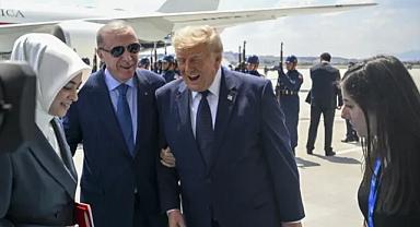 Trump Ankara’da, Erdoğan havalimanında karşıladı