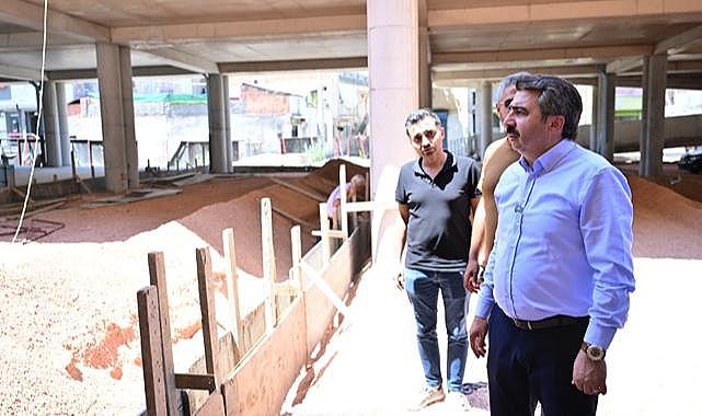 Yıldırım'da Yavuzselim Pazaryeri'nde çalışmalar devam ediyor