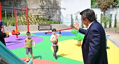Yıldırım'da parklara yaz bakımı