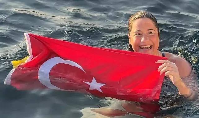 Yüzücü Aysu Türkoğlu, Tsugaru Kanalı'nı geçen en genç Türk sporcu oldu