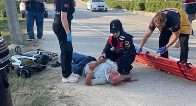 Bursa'da direğe çarpan bisikletin sürücüsü alkollü çıktı