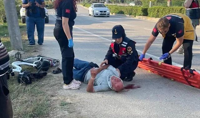 Bursa'da direğe çarpan bisikletin sürücüsü alkollü çıktı