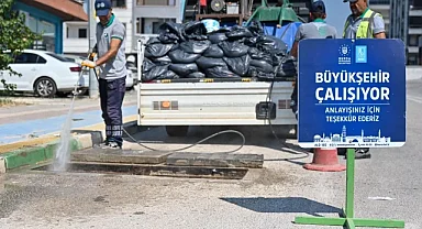 Büyükşehir'den altyapıya bahar temizliği