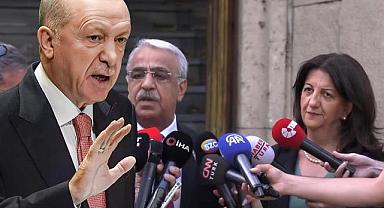 DEM Parti heyeti Erdoğan'la görüşmek için Külliye'de! Demirtaş dahil masada 5 konu var