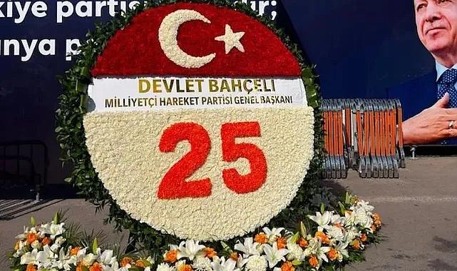Devlet Bahçeli'den AK Parti'nin 25. yılına özel çelenk