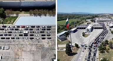 Gurbetçilerden Kapıkule'de duygusal veda