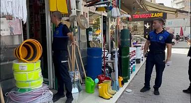 İnegöl Belediyesi Zabıta Ekiplerinden Kaldırım İşgali Ve Çevre Kirliliği Denetimi