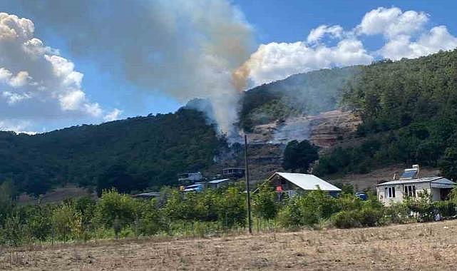 Kestel’de tarım arazisinde başlayan yangın ormana sıçradı
