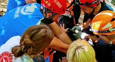 Nilüfer'de yüksekten düşen vatandaş kurtarıldı
