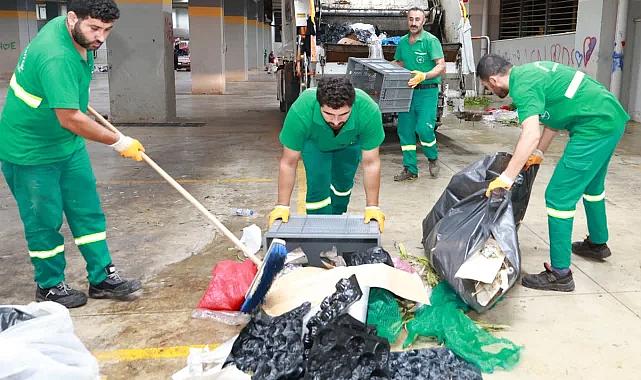 Osmangazi'de pazarlardan aylık 600 ton atık toplanıyor