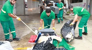 Osmangazi'de pazarlardan aylık 600 ton atık toplanıyor
