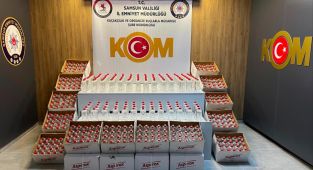 Samsunda 1 ton 160 litre etil alkol ele geçirildi