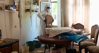 Yıldırım'da çöp ev temizlendi