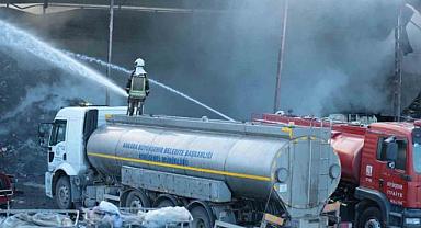 Ankara’da geri dönüşüm merkezinde yangın