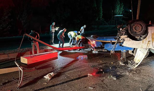 Ankara’da otomobil takla attı: 1 ölü