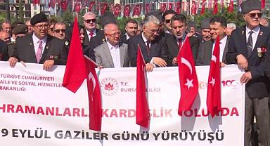 Bursa’da 19 Eylül Gaziler Günü’nde şehitler ve gaziler anıldı