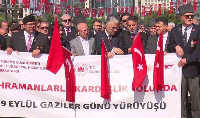 Bursa’da 19 Eylül Gaziler Günü’nde şehitler ve gaziler anıldı