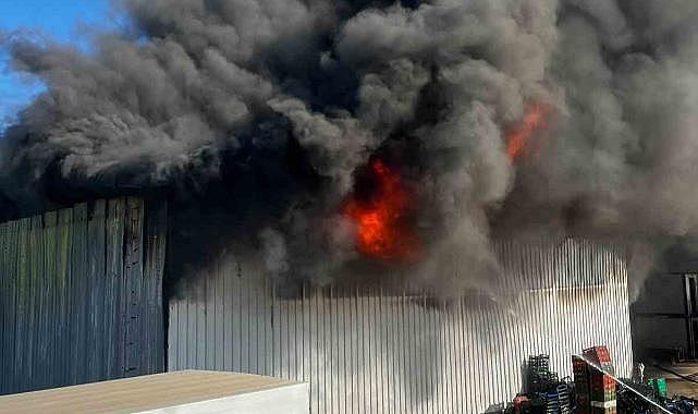 Bursa’da siyah incirlerin saklandığı soğuk hava deposunda yangın
