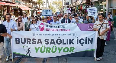 Bursa sağlık için yürüdü