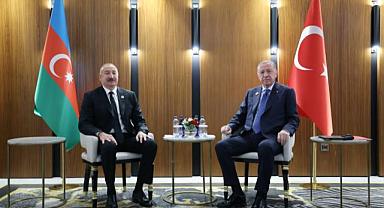 Cumhurbaşkanı Erdoğan Azerbaycan Cumhurbaşkanı Aliyev ile görüştü