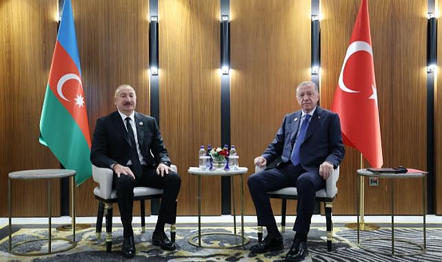 Cumhurbaşkanı Erdoğan Azerbaycan Cumhurbaşkanı Aliyev ile görüştü