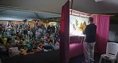 Festivalde çocuklar hem eğlendi hem spor yaptı