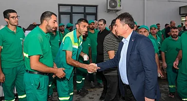 Günün ilk ışıkları Osmangazi'nin emekçilerini aydınlattı