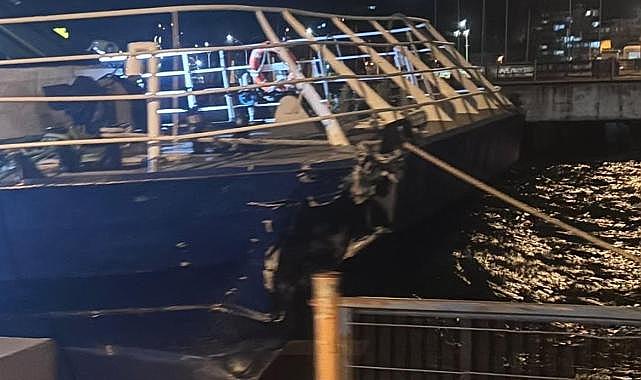 İDO deniz otobüsü Mudanya İskelesi'ne çarptı