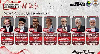 İnegöl'de Aile Okulu Seminerleri Başlıyor