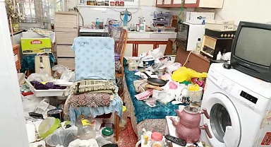 Osmangazi'de çöp eve belediyeden hızlı müdahale