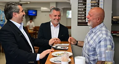 Yıldırım'da Başkan Yılmaz'dan esnaf ziyareti