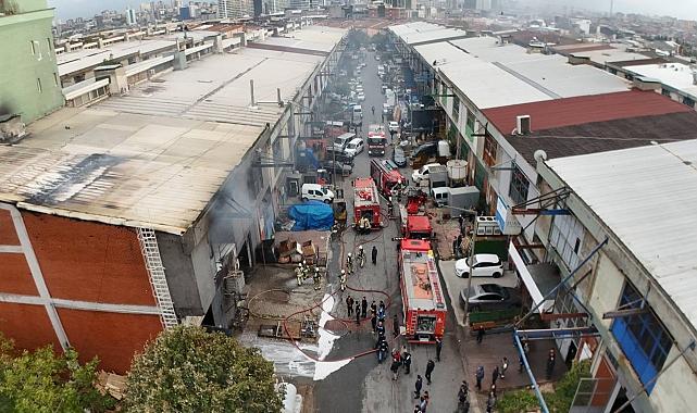 Başakşehir'de iş yerinde çıkan yangın söndürüldü