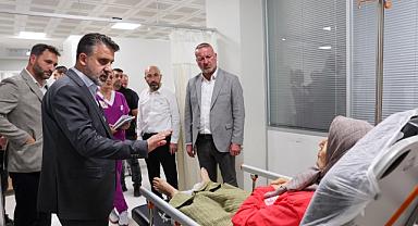 Başkan Vekili Biba, acı günde vatandaşları yalnız bırakmadı