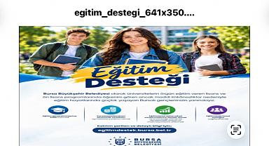 Bursa Büyükşehir'den üniversite öğrencilerine eğitim desteği
