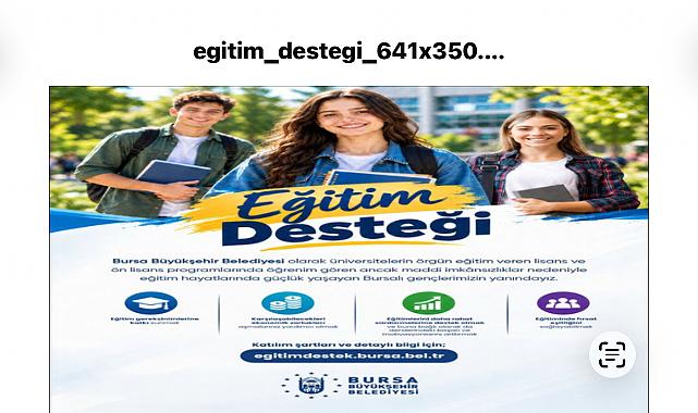 Bursa Büyükşehir'den üniversite öğrencilerine eğitim desteği