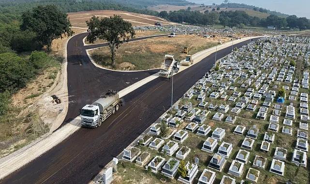Bursa Büyükşehir'den Erdoğanköy Kent Mezarlığı'nın yollarına yenileme