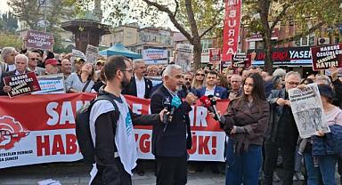 Bursa’da gazetecilerden basın özgürlüğü çağrısı