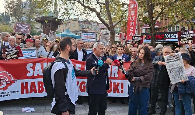 Bursa’da gazetecilerden basın özgürlüğü çağrısı