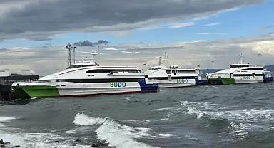 Bursa Deniz Otobüslerinin 12 seferi olumsuz hava koşulları nedeniyle iptal edildi