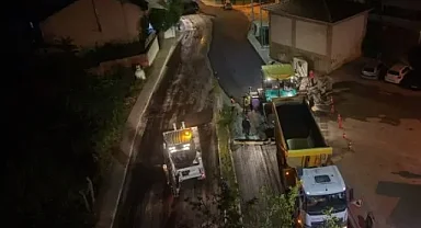 Bursa'da Büyükşehir ekiplerinden ulaşımda gece mesaisi