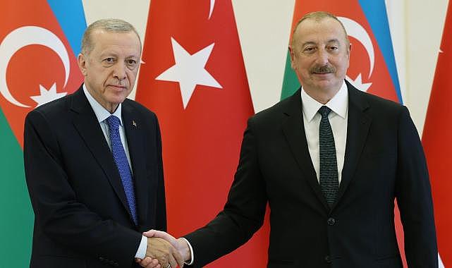 Cumhurbaşkanı Erdoğan, Azerbaycan Cumhurbaşkanı Aliyev ile görüştü