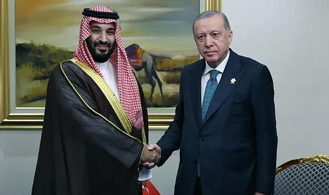 Cumhurbaşkanı Erdoğan, Suudi Arabistan Veliaht Prensi Bin Selman ile görüştü