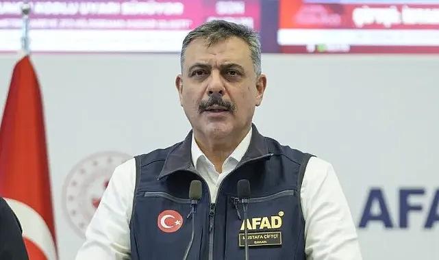 İçişleri Bakanı Çiftçi'den sel ve su taşkınlarına ilişkin uyarı