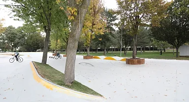 İnegöl'de yeni kaykay ve paten parkta sona gelindi