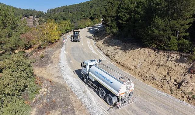 Keles'in üç mahallesinde yol mesaisi