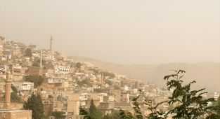 Mardin ve Şanlıurfa'da toz taşınımı etkili oldu