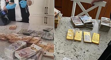 Mersin soruşturmasında yeni görüntüler! Evden servet çıktı, polis makine getirip saydı